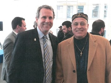 U.S Senator Sherrod Brown, and Dr. Anthony T. Hodge