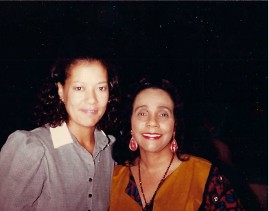 Daria L. Hodge with Coretta Scott King